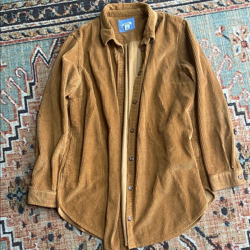 L.L. Bean Brown Lightweight shacket